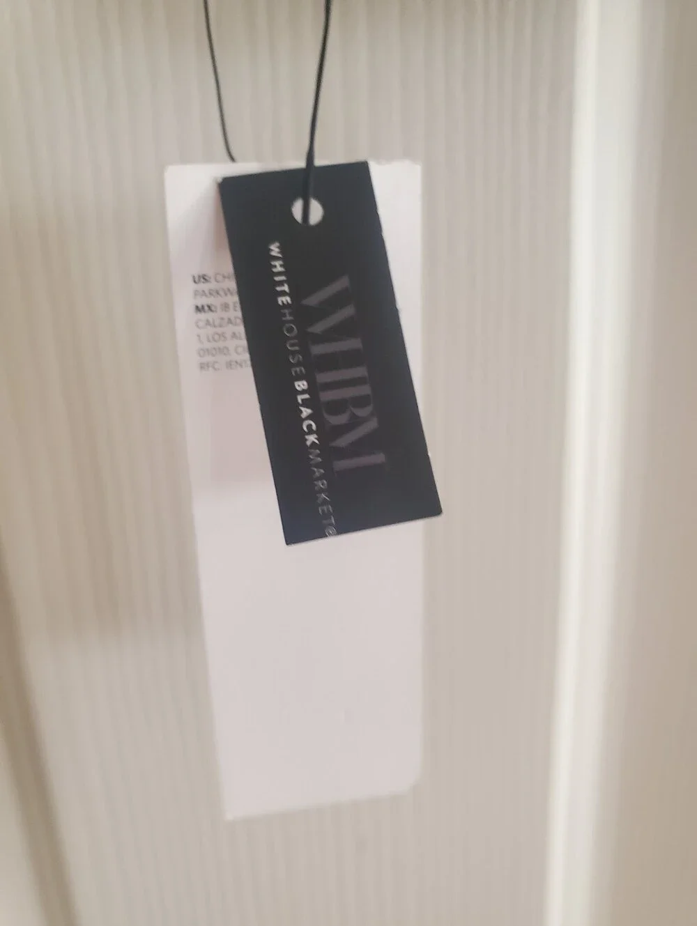White House Black Market (WHBM) Leather & Elastic Utility Belt Size Small NEW